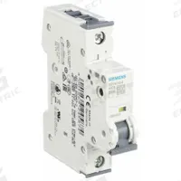 SIEMENS IEC Supplementary Protector: 10 A Amps, 5kA at 230/400V AC, Screw Clamp, 5SY6, 230/400V AC (MPN 5SY61106). Key specifications — Brand: SIEMENS; Terminal Connection: Screw Clamp; DC Voltage Rating: Not Rated; Max. AIR Rating: 5kA at 230/400V AC; Series: 5SY6; AC Voltage Rating: 230/400V AC; Curve Type: B.