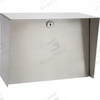 PEDESTAL PRO Outdoor Housing: 8 in Overall Ht, Silver, Cover Housing, 6 in x 10 in, Silver (MPN Lando-SS-10x8-E). Key specifications — attr193630: PEDESTAL PRO; attr982335: Cam Lock; attr982316: Silver; attr982338: Card Readers; attr982348: Polished; attr982331: Stainless Steel; attr1022512: Cover Housing.