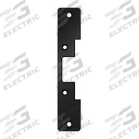 HES Electric Strike Faceplate: 1 1/4 in Wd, 6 7/8 in Ht, Black (MPN 503 BLK). Key specifications — Brand: HES; Compatible with Series: 5000; Product Type: Electric Strike Faceplate.