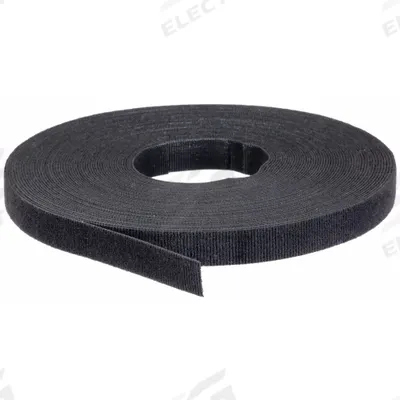 VELCRO BRAND Perforated Back to Back Strap: 75 ft Lg, 0.5 in Wd, 50 lb Tensile Strength - Perforated Hook-and-Loop Cable Tie Strips