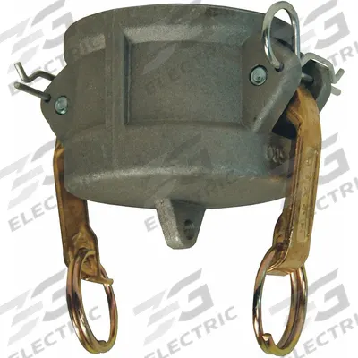 DIXON VALVE & COUPLING Dust Cap: 5 in Coupling Size, 75 psi Max. Working Pressure @ 70 F, 3 27/32 in Overall Lg - Type DC Aluminum Cam & Groove Dust Caps
