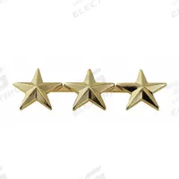HEROS PRIDE Metal Rank Insignia: (3) Stars, 5/8 in, Gold, Metal, Clutch Pin, Rank Insignia, 1 PR (MPN 4492G). Key specifications — attr1074238: Clutch Pin; attr188498: 5/8 in; attr188499: Gold; attr188500: Metal; attr188503: (3) Stars; attr193746: HEROS PRIDE.
