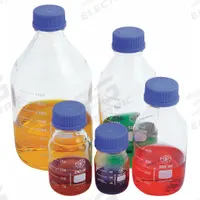 APPROVED VENDOR Media Bottle: 250 mL, Screw-On, GL-45, 138 mm, Colorless, Drip-Free Ring, Attached (MPN BM0250). Key specifications — Closure Type: Screw-On; Mouth Size: Narrow; Screw Closure Size: GL-45; Brand: APPROVED VENDOR; Body Color: Colorless.