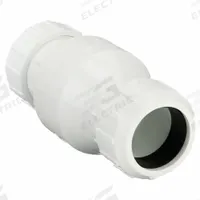 ZOELLER Check Valve: Swing, Inline Valve Body, 2 in Pipe Size, For Water Media, PVC, Female, Female (MPN 30-0255). Key specifications — Brand: ZOELLER.