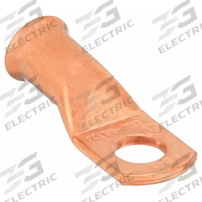 WESTWARD Lug: Crimpable Side Terminal, Crimp/Solder, Copper, 1/0 ga, 3/8 in Stud Size - Crimpable Side Terminal Lugs