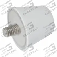 JW WINCO Vibration-Isolating Mount: Flat Conical, Silicone, Male x Non-Threaded Style, FDA Approved (MPN 256-38-5/16X18-16-55-GR). Key specifications — Isolator Body Material: Silicone.