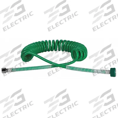 MAXTEC Single Coil Hose: Oxygen, Single Coil, Coiled, Green - Single-Coil Oxygen Hoses