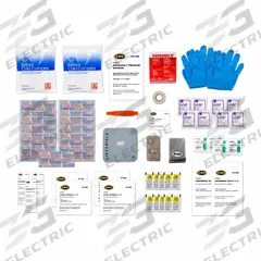 Trauma PAC Refill Kit: 73 Components, Plastic, Poly Bag, Clear, Medication Included, Plastic (MPN 861). Key specifications — Brand: EMI; Adhesive Bandages Included: Adhesive Tape; Product Type: Trauma PAC Refill Kit; PPE and Disposal Equipment Included: (4) Nitrile Gloves; Oral and Inhalant Medicinals Included: (4) Ammonia Towelettes; Tools Included: Thermal Rescue Blanket; Topical Medicinals Included: (8) Antimicrobial Hand Wipes; Wound Dressings Included: Triangular Bandage.
