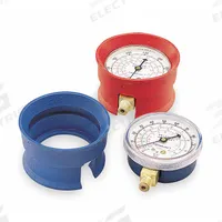 YELLOW JACKET Manifold Gauge Boot Set: 2 1/2 in Dia, Blue/Red (MPN 49090). Key specifications — Brand: YELLOW JACKET; Color: Red; Compatible Product Type: Manifold Gauges.