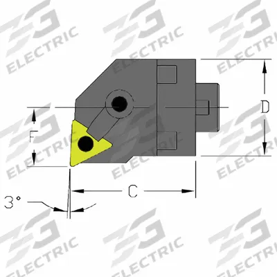 ULTRA-DEX USA Indexable Cutting Head Unit: MH16 MTUNR3-CFT (MPN 912-000-007) - Machining