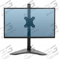 FELLOWES Monitor Arm: Black, Aluminum/Plastic, Free-Standing Mount, 18 lb Wt Capacity (MPN 8049601). Key specifications — Material: Plastic; Brand: FELLOWES; Product Type: Monitor Arm; Mount Mechanism: Free-Standing; Color: Black.