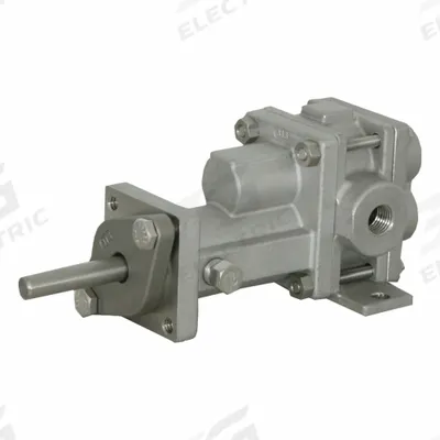 PULSAFEEDER Rotary Gear Pump Head: 316 Stainless Steel, 1/4" FNPT, Metal Alloy, 316 SS - C-Face Mount Gear Pump Heads