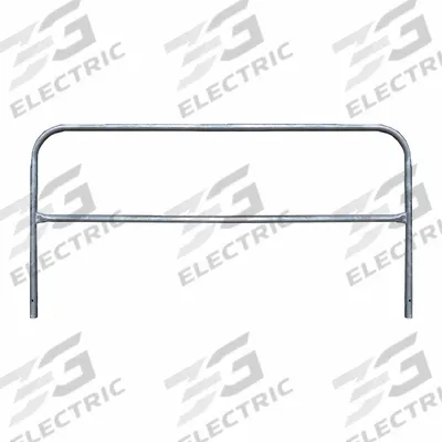 GARLOCK SAFETY SYSTEMS Leg Rails: 10 ft x 42 in, 20 in Mid-Rail Ht, Permanent, Guardrail - Standard Guardrails