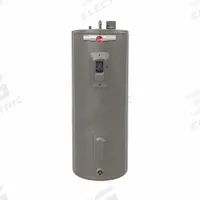 RHEEM Electric Water Heater: 240V, 40 gal, 5 kW, Single Phase, 48.4 in Ht, 25 gph @ 90°F Rise (MPN PROPE40 M2 RH93 CS / 701376). Key specifications — Phase: Single; Brand: RHEEM; Maximum Recovery Flow Rate: 25 gph @ 90°F Rise.