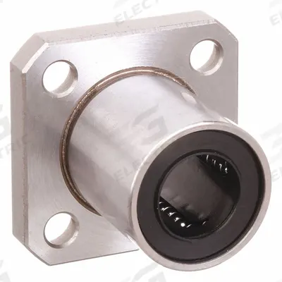 NB Linear Square Flange Mount Bearing: Single, SWK, 1/2 in ID - Square-Flanged Linear Ball Bearings