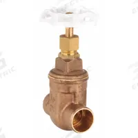 MILWAUKEE VALVE Gate Valve: 1 in, Bronze, Non-Rising, Sweat x Sweat, 300 psi CWP, Wheel, Solid Wedge (MPN UP115 1). Key specifications — Wedge Material: Bronze; Brand: MILWAUKEE VALVE; Bonnet Material: Bronze.