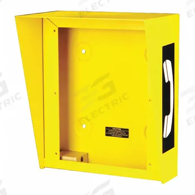 HUBBELL GAI-TRONICS Weatherproof Phone Enclosure: Weather Resistant, Yellow - Weather Resistant Phone Enclosures