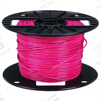 SOUTHWIRE Building Wire: Copper, 18 AWG, 1 Conductors, Stranded, Red, 500 ft Lg - Copper TFN/TFFN Building Wires