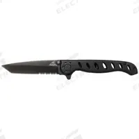 GERBER Folding Knife: 3 1/4 in Blade Lg, 4 in Closed Lg, 7 1/4 in Overall Lg, Aluminum, Serrated (MPN 31-000486). Key specifications — attr307537: Aluminum; attr307538: Yes; attr324882: GERBER.