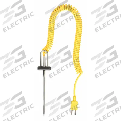 COOPER ATKINS Penetration Temperature Probe: -40°F to 500°F /-40°C to 260°C, 6 in Probe Lg - Thermocouples for Liquid & Gas Applications