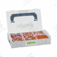 WAGO Wire Connector Kit: 225 Pieces, 24 AWG – 12 AWG Wire Sizes (MPN 887-952). Key specifications — Manufacturer Part Number: 887-952; Brand: WAGO; Tool Included: Mounting Carriers.
