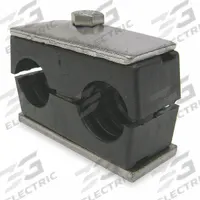 BEHRINGER PIPE SYSTEMS Vibration-Dampening Beta Clamp: Ribbed Bore, 304 Stainless Steel Clamp (MPN TWT5125-PP)