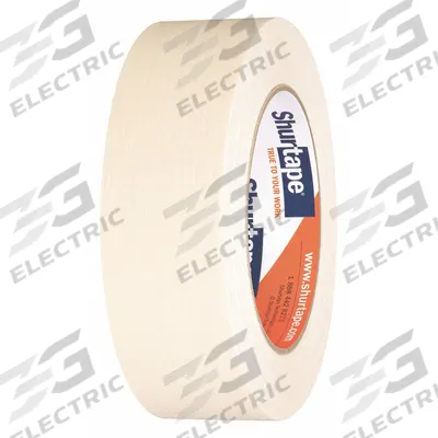 SHURTAPE Masking Tape: CP 83, Tan, 1 7/16 in Roll Wd, 60 1/8 yd Overall Roll Lg - General Purpose Masking Tape