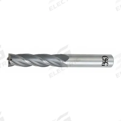 OSG Square End Mill: Carbide, 4 Flute, 25 mm Mill Dia, 57 mm LOC, 127 mm OAL (MPN 464-9843) - General Purpose Carbide Square End Mills