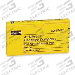 PIP GLOBAL SAFETY Gauze Compress: 4 in Dressing Lg, 3 in Dressing Wd, Cotton, Sterile (MPN 020768). Key specifications — Water Resistance: Waterproof; Self-Adhesion: Self-Adhering; Unitized: Unitized; Standards: ANSI Z308.1-2009; Manufacturer Part Number: 020768; Product Type: Compress Bandage; Sterility: Sterile; Brand: PIP GLOBAL SAFETY.