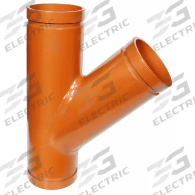 GRUVLOK 45° Lateral: Wye, 6 in x 6 in x 6 in, Carbon Steel, EPDM Seal - Grooved Pipe Fittings