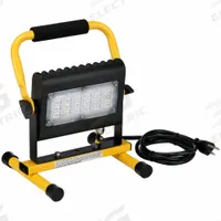 SOUTHWIRE LED Flood Light: 3,000 lm Max Brightness, LED, 1, 1 Brightness Levels, 1 Lamp Heads, IP65 (MPN 411030). Key specifications — attr562627: Black; attr562654: LED; attr562671: 120V AC; attr562613: SOUTHWIRE; attr873195: 1.