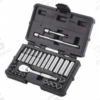 WESTWARD Socket Wrench Set: 1/4 in Drive, 27 Piece, 12-Point, Metric, 3.5 mm to 12 mm (MPN 53PN24). Key specifications — attr1224269: 1/4 in; attr1204638: Drive Tools Included; attr1204650: 3.5 mm to 12 mm; attr1204673: Socket Bits Not Included; attr1204681: Wrenches Not Included; attr1204688: WESTWARD; attr1206170: Drive Tools.