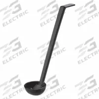 CAMBRO Ladle: 1 oz Capacity, Polycarbonate, Black, NSF Certified, 10 9/16 in Overall Lg, Unfinished (MPN LD105A110). Key specifications — Manufacturer Part Number: LD105A110; Color: Black; Material: Polycarbonate; NSF Certified: Yes; Product Type: Ladle; Brand: CAMBRO.
