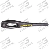 GARRETT METAL DETECTORS Hand-Held Metal Detector: 19 in L x 3 1/4 in W x 1 1/4 in H (MPN 1165800). Key specifications — Alert Type: Vibration; Batteries Included: Batteries Included; Battery Size: 9V; Brand: GARRETT METAL DETECTORS.