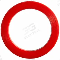 Cam and Groove Gasket: 6 in For Coupling Size, Red, 7 1/16 in Outside Dia, Flat, 0.25 in Thick (MPN ZUSA-CAM-SMD-6). Key specifications — Color: Red; Metal Detectable: Yes; Gasket Material: Silicone; Brand: USA INDUSTRIALS.