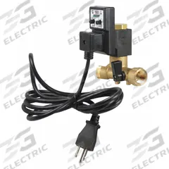 SPEEDAIRE Timed Electric Auto Drain Valve: 1/2 in NPT Pipe, 1/8 in Drain, 1.2 gpm, 230 V (MPN 38XR70). Key specifications — attr294755: SPEEDAIRE; attr292031: 0.5 sec to 10 sec.