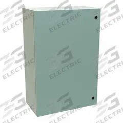 HAMMOND Electrical Enclosure: Steel, 36 in x 24 in x 12 in, NEMA 12/3R/4, Solid Cover, Hinged (MPN EN4SD362412GY). Key specifications — Closure Method: 1/4-Turn Latch; Brand: HAMMOND; Knockouts: Not Included.