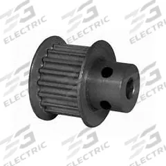 DAYTON Timing Pulley: Modified Curvilinear, Fixed, For GT Timing Belt Section, For 9 mm Belt Wd (MPN 18-3P09-6FA2). Key specifications — attr1328801: DAYTON; attr1328807: Clear Anodized; attr1328808: Powerhouse®.