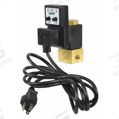 SPEEDAIRE Timed Electric Auto Drain Valve: 1/4 in NPT Pipe, 1/4 in Drain, 0.75 gpm