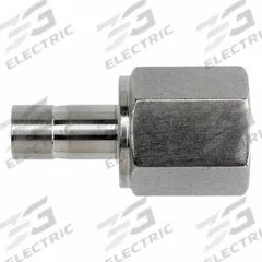 BRENNAN INDUSTRIES Compression Fitting Straight: 3/8 in OD x 3/8 in Pipe Fitting Size (MPN NS2430-06-06-SS). Key specifications — Series: NS2430; Compatible Fitting Brands: Parker CPI; Brand: BRENNAN INDUSTRIES.