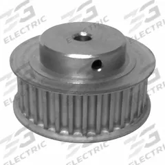 DAYTON Timing Pulley: Curvilinear, Fixed, For 15 mm Belt Wd, 18 Teeth, 5 mm Pitch, Aluminum (MPN 18-5M15-6FA6). Key specifications — Brand: DAYTON; Finish: Clear Anodized; For Belt Series: Powerhouse®.