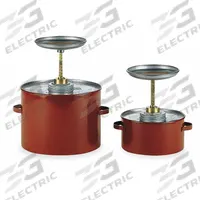 EAGLE Plunger Can: 1/2 gal Capacity, Powder Coated Steel, Red (MPN P702). Key specifications — Brand: EAGLE; Product Type: Plunger Can.