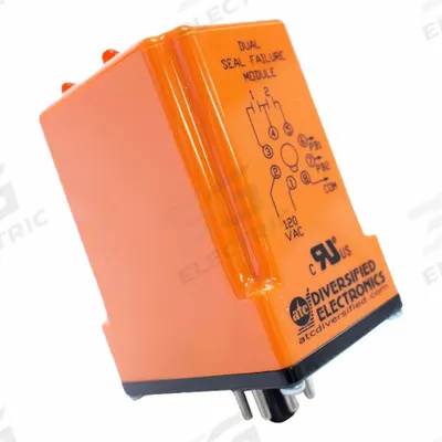 ATC DIVERSIFIED ELECTRONICS Pump Seal Failure Relay: 5 A Current Rating, 120V AC, 8 Pin - Socket-Mounted Relays