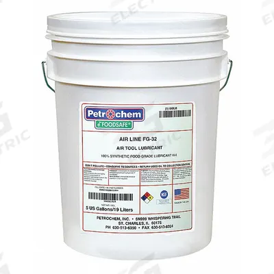 PETROCHEM Air Tool Oil: Synthetic, -67°F Min. Op Temp., 510°F Max. Op Temp., NSF H1 - Air Tool Lubricants