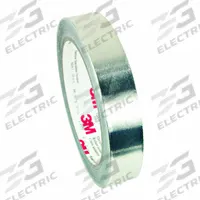 3M Aluminum Foil Shielding Tape 1171: 1/2 in Wd, 18 yd Lg, 3 mil Thick, 600 V Volt Rating, Silver (MPN 49065)