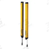 OMRON Light Curtain: 24V DC, 76 Beams, 20 mm Spacing, 1,550 mm Protected Ht, M12 (MPN F3SG4RA155030). Key specifications — attr1072113: 870 nm IR LED; attr1074635: 24V DC; attr211263: OMRON; attr1072122: M12; attr1072130: M12; attr1074628: Not Rated; attr1072126: 300 mA @ 24V DC.