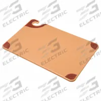 SAN JAMAR Cutting Board: 18 in Overall Lg, 12 in Overall Wd, Brown, Co-Polymer, NSF Certified (MPN CBG121812BR). Key specifications — Color: Brown; Brand: SAN JAMAR; Material: Co-Polymer; NSF Certified: Yes.