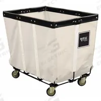 ROYAL BASKET TRUCKS Basket Truck: 19.4 cu ft, 600 lb, 38 3/4 in L x 26 3/4 in W x 30 in H, White (MPN G16-CCW-PWA-3UNT). Key specifications — Brand: ROYAL BASKET TRUCKS; Liner Color: White; Caster/Wheel Configuration: (4) Swivel; Assembled/Unassembled: Assembled.