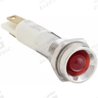 APPROVED VENDOR Protruding Panel Light: 5/16 in Panel Mounting Hole Dia, LED, Red, Protruding Head (MPN 24M054). Key specifications — Brand: APPROVED VENDOR; Electrical Connection: 0.11 Male Quick Disconnect.