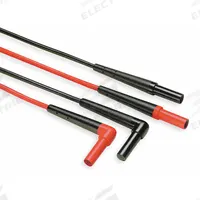FLUKE Test Leads: CAT III 1000V/CAT IV 600V, Right Shrouded Plug, 4 7/8 ft Lg, 18 AWG Wire Size (MPN Fluke-TL224). Key specifications — Brand: FLUKE.